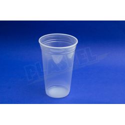 Copo Plástico Copaza Translúcido Liso 770ml c/10x5... - Plaspel Comercial - Embalagens e Descartáveis