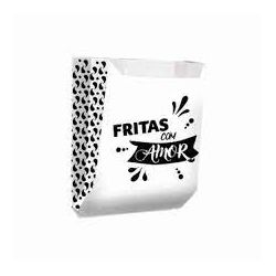 Saco de Papel Barra Gordura Batata Frita Pluma C/5... - Plaspel Comercial - Embalagens e Descartáveis
