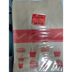 Saco de Papel SOS Pluma ABS Imp. Verm. M C/ 50 UND... - Plaspel Comercial - Embalagens e Descartáveis