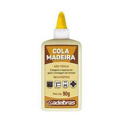 Cola Madeira Adelbras 90G - Plaspel Comercial - Embalagens e Descartáveis