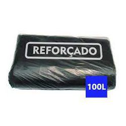 Saco Lixo Preto Reforçado 100Litro C/50 UND 75x105... - Plaspel Comercial - Embalagens e Descartáveis