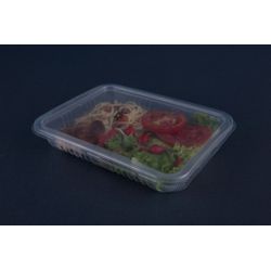 Pote Plástico PP Retangular Cristal Freezer e Micr... - Plaspel Comercial - Embalagens e Descartáveis