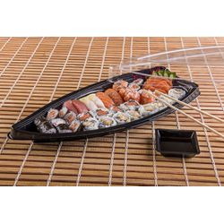 Barca Oriental Galvanotek Media Preto GO933 C/Tamp... - Plaspel Comercial - Embalagens e Descartáveis