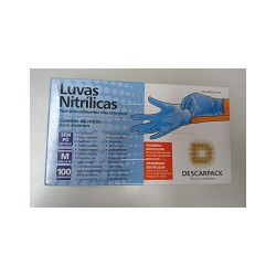 Luva de Procedimento Nitrílica Descarpack Azul S/ ... - Plaspel Comercial - Embalagens e Descartáveis