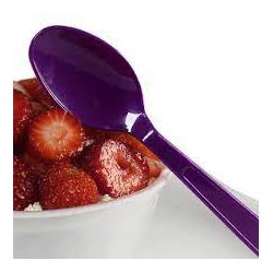 Colher Rioplastic Roxa de Açai Master Cristal c/25... - Plaspel Comercial - Embalagens e Descartáveis