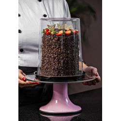 Forma Torta Alta Gourmet Preta Pet Galvanotek G55C... - Plaspel Comercial - Embalagens e Descartáveis