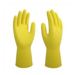 Luva Multiuso Latex Medix Amarela P - PAR - Plaspel Comercial - Embalagens e Descartáveis