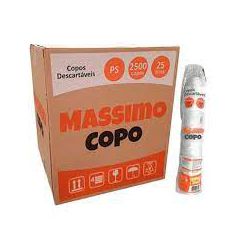 Copo Plástico Massimo Bellocopo Translúcido 180ml ... - Plaspel Comercial - Embalagens e Descartáveis