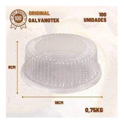 Forma Torta Mini Galvanotek 180x86MM G32CT C/10 UN - Plaspel Comercial - Embalagens e Descartáveis
