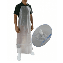 Avental Vinil 020 Brascamp Incolor 120x65CM - Plaspel Comercial - Embalagens e Descartáveis