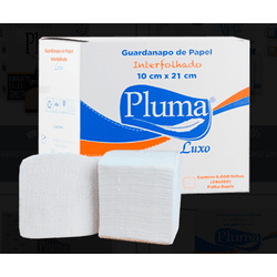 Guardanapo de Papel Pluma Interfolhado Folha Simpl... - Plaspel Comercial - Embalagens e Descartáveis