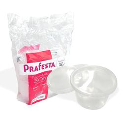 Pote Plástico PP Redondo Prafesta com Tampa 250ml ... - Plaspel Comercial - Embalagens e Descartáveis