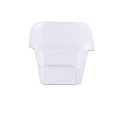 Pote Plástico PP Quadrado Prafesta com Tampa 250ml... - Plaspel Comercial - Embalagens e Descartáveis