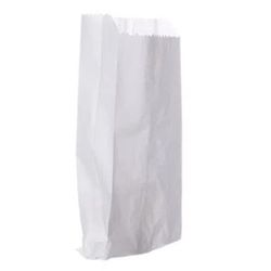 Saco de Papel Mono Branco 0,05KG C/100 UND - Plaspel Comercial - Embalagens e Descartáveis