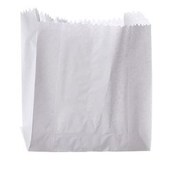 Saco de Papel Mono Branco Hamburgão C/100 UND - Plaspel Comercial - Embalagens e Descartáveis