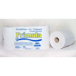 Toalha Papel Bobina 100% 20x200 C/6 UND - Plaspel Comercial - Embalagens e Descartáveis