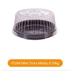 Forma Torta Prafesta P32M C/100 UND - Plaspel Comercial - Embalagens e Descartáveis