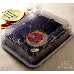 FORMA PARA TORTA GALVANOTEK RETANGULAR 420X320X115... - Plaspel Comercial - Embalagens e Descartáveis