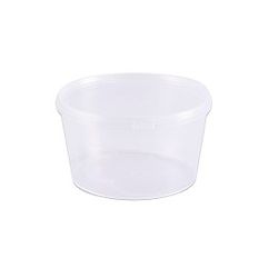Pote Plástico PP Redondo Prafesta com Tampa e Lacr... - Plaspel Comercial - Embalagens e Descartáveis