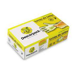 Luva Procedimento Latex Descarpack C/Pó PP C/100 U... - Plaspel Comercial - Embalagens e Descartáveis