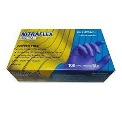 Luva Procedimento Nitrilica Nitraflex Azul Violeta... - Plaspel Comercial - Embalagens e Descartáveis