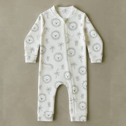 Macacão Bebê Algodão estampa Leão - MML-EST-02 - PLUMINHA