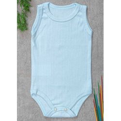 Body regata canelado Azul bebê - BR - Azul bebê - PLUMINHA