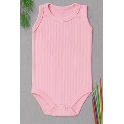 Body regata canelado Rosa - BR -Rosa - PLUMINHA