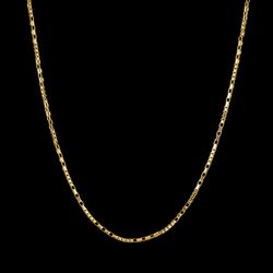 Corrente Elo Cadeado(2,5mm) - 70cm - Banhado a Our... - P.O Joias