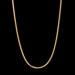 Corrente Veneziana(4mm) - 60cm - Banhahdo a Ouro 1... - P.O Joias