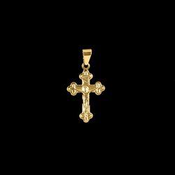 Pingente Crucifixo - 1,5x1,2cm - Banhado a Ouro 18... - P.O Joias