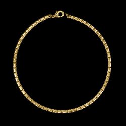 Pulseira Veneziana(2mm) - 19cm ou 21cm - Banhado a... - P.O Joias