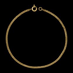 Pulseira Grumet Fina(2mm) - 19 cm ou 21cm - Banhad... - P.O Joias