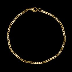 Pulseira Piastrini(2,5mm) - 19cm ou 21cm - Banhado... - P.O Joias