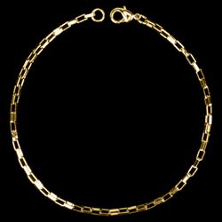 Pulseira Elo Cadeado(2mm) - 19 ou 21cm - Banhado a... - P.O Joias