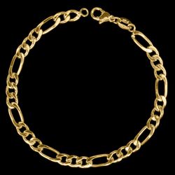 Pulseira 3 por 1(3mm) - 19cm ou 21cm - Banhado a O... - P.O Joias