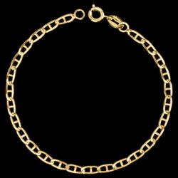 Pulseira Piastrini Fina(3mm) - 19 ou 21cm - Banhad... - P.O Joias
