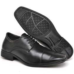 Sapato Masculino Social Preto de Luxo com Cadarço ... - Polo Blu