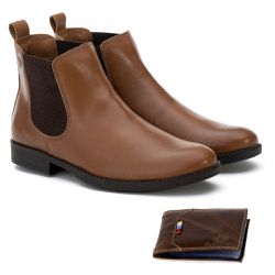 Botina Country Masculina Chelsea Boot Toda Em Cour... - Polo North