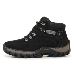 Bota Coturno Masculino Adventure Americano - Preto - POLO URBAN