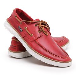 Mocassim Masculino Dockside Top Sider Couro - Verm... - POLO URBAN