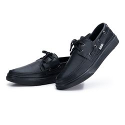 Mocassim masculino Ônix em couro Preto - POLO URBAN