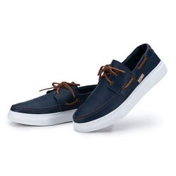 Mocassim masculino Ônix em couro Marinho - POLO URBAN