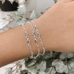 Pulseira Azul Turquesa Prata 925 