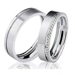 Par De Aliança Eternity Prata 925 Com 6mm - 900204 - Desejo de Prata ®️