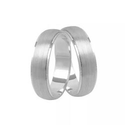Par De Aliança Prata 925 Bride Com 5mm Anatômica -... - Desejo de Prata ®️
