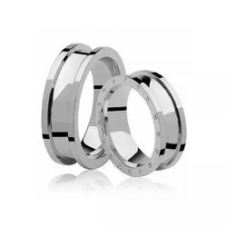 Par De Aliança Prata 925 Luxuri II Anatômica 7,0mm... - Desejo de Prata ®️