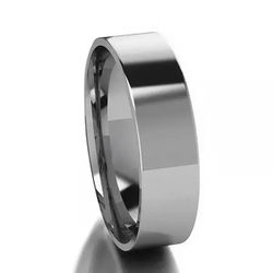 Aliança Individual Prata 925 Quadrada Com 5mm Anat... - Desejo de Prata ®️