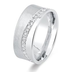 Aliança Individual Prata 925 Luz 8mm - 900433 - Desejo de Prata ®️