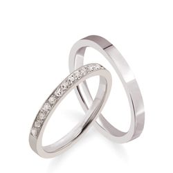 Par De Aliança Prata 925 Love 2mm - 900461 - Desejo de Prata ®️